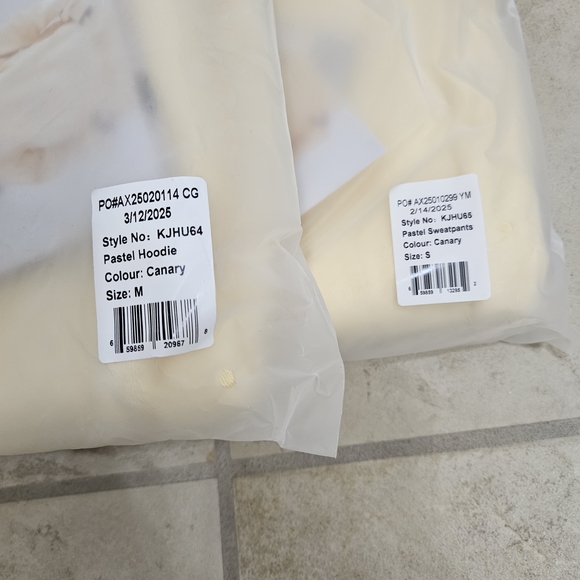 Canary Yellow Pastel Jogger Set— Comfort Collection Medium/small - Picture 3 of 11